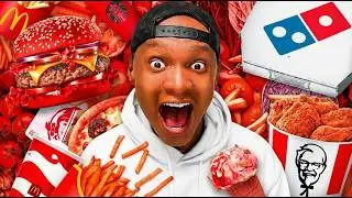 Eating Only ONE COLOR Food for 24 HOURS!!