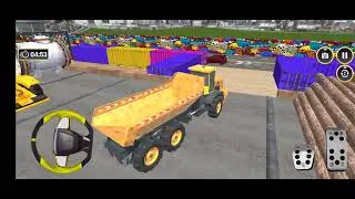🚧Large City Road Construction Simulator⚡ -Android Gameplay Simulator 3D Part - 21 | Skeleton Play