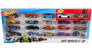 Набор машинок Хот Вилс 20 шт Оригинал Hot Wheels 20 Car Gift Pack (Styles May Vary) (H7045)