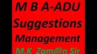 M B A- (final year)-Portfolio Management-(Management department)-ADU-7 College