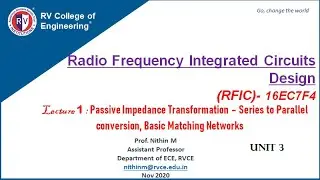 RFIC Unit 3 Lecture 1
