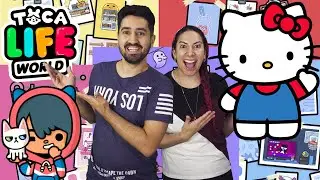 NOSSA SALA DE DIVERSÃO, DE COSTURA E SPA DA HELLO KITTY no Toca Life