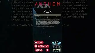 Saurian - Anthem Lore! #anthem #anthemhighlights #anthemthegame #anthemgame