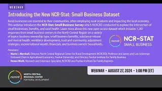 Introducing the New NCR-Stat: Small Business Dataset