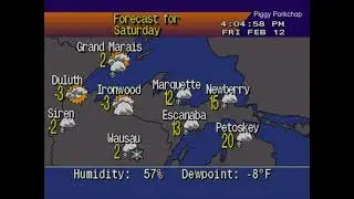 EAS Winter Storm Warning Michigan Upper Peninsula NOAA Weather Radio +WeatherSTAR4000