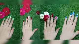 Easy and beautiful nail art at home with the help of safety pin 🧷||