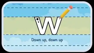 'w' letter formation
