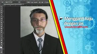 cara cepat mengganti baju dengan jas di photoshop