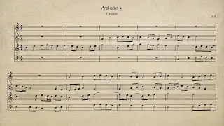 Prelude V - Newly Composed Organ Music in Baroque Style, Score