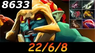 Dota 2 Huskar 8633 MMR 22/6/8 (Kills/Deaths/Assists) Ranked Full Gameplay