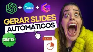 Como Criar Apresentação em Slides Automática com IA Grátis e Canva [Rápido e Fácil!] TUTORIAL 2025