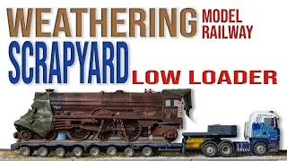 Scrapyard Relic Steam Loco on Low Loader | Weathering Model Railway
