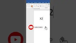 How to use Subscript in Ms Word