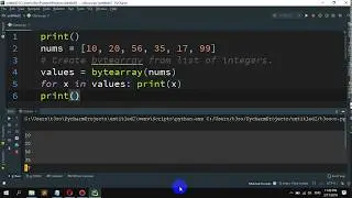How to Convert a list of integers to a bytearray in Python
