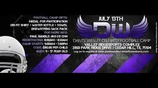 Dante Wesley Football Camp