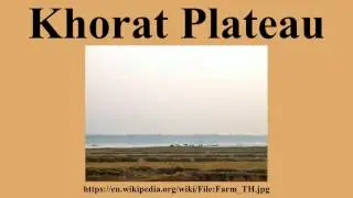 Khorat Plateau
