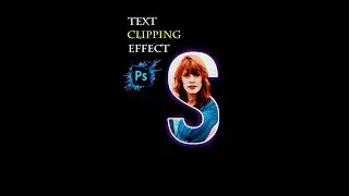 Text Clipping Mask Effect In PHOTOSHOP #shortsvideo#shortsyoutube#shorts#photoshoptutorials