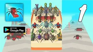 Merge Spider Train Gameplay Walkthrough Part 1 - Level 1 ~ 9 (Android)