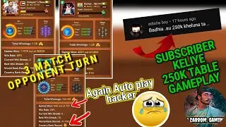 😈Again auto play hacker😈3 match opponent turn |Carrom pool hacker gameplay @rohitcarromgaming2566