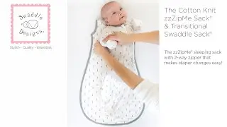 Cotton Knit zzZipMe Sack&reg; & Transitional Swaddle Sack&reg; by SwaddleDesigns