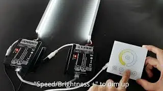 HX-SZ600-WP86-CCT CCT Wired-sync Control Wall led controller Demo Video