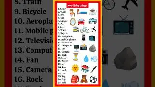 Non-living things names|| non-living things names with images|| non-living things||#nonlivingthings