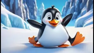 Polly Penguin Slides Again | Winter Fun Song for Kids | Icy Adventure Rhyme for Toddlers