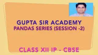 Pandas Series XII - Session 2