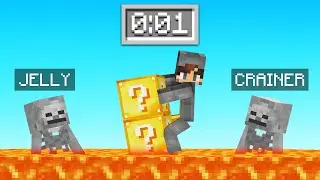 Minecraft LUCKY BLOCK RACE But LAVA RISES! (scary)