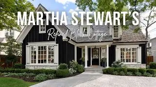 Refined Black Cottage House Inspired by Martha Stewart&rsquo;s Classic US Design Style