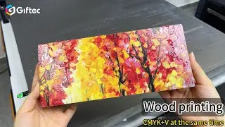 Wow! Giftec 6090 Digital UV Printer can print all materials,acrylic,wood,glass,bottle,card,metal....