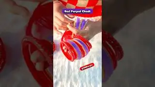 Red Purpal चूड़ी सेट ❤💜 | #shorts #bangles #chudi #viral #viralvideo #youtubeshorts #explore