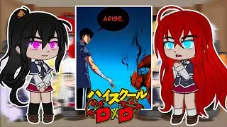 High School DxD react to Issei as Sung Jin Woo || Gacha React || Part 1