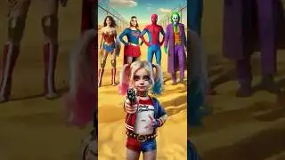 Viral Dance in Squid Game | Who is best? Spider-man vs Joker vs Harley Quinn #shorts #spiderman