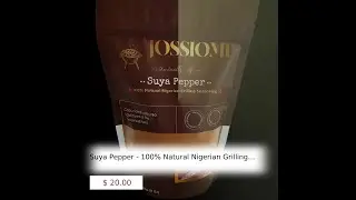 Suya Pepper - 100% Natural Nigerian Grilling Seasoning - SPICY - 250g(8oz)