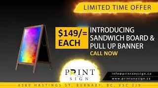 Best Sign and Printing Company in Vancouver and Burnaby.