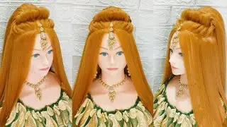 💁Ponytail Hairstyle For Wedding|Stylish Bridal Hairstyles|Kashee's Best Ponytail & Engagement Look