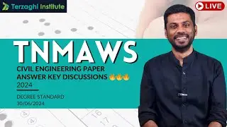 TNMAWS Degree Standard Civil Engineering Paper Answer Key Discussions | TNMAWS 2024  #tnpscanswerkey