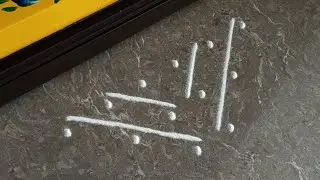 Beautiful border rangoli designs | Friday rangoli | Sikku kolam | Border muggulu | Festival kolam