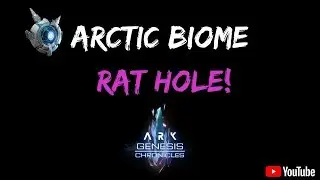 SUPER SNEAKY RAT HOLE BASE LOCATION! ARK: GENESIS (ARCTIC BIOME)