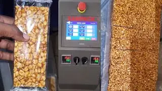 கடலை மிட்டாய் பேக்கிங் : Automatic Three Servo Flow Wrapping Machine in Action!