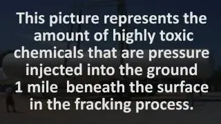 This is the amount of chemicals used in the hydraulic fracturing process