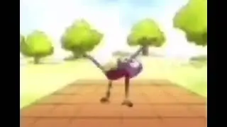 Low video quality of Benson break dancing from Regular show meme lol