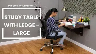 Large Study Table with Ledge By Invisible Bed | Smart Living Furniture