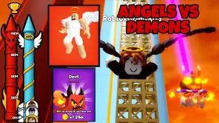 ANGELS vs DEMONS Event! I Got SECRET Devil Pet + JumpPal Angel | Climb and Jump Tower Roblox