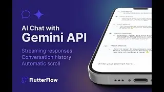 My FlutterFlow Study (05) - Marketplace - AI Chat with Gemini API