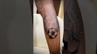 Wings Tattoo | Wings Tattoo Design | Football Tattoo | Leg Tattoo