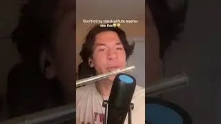 She would flip if she saw this embouchure #flute #beatbox #gaming #undertale #shorts #flutist #music