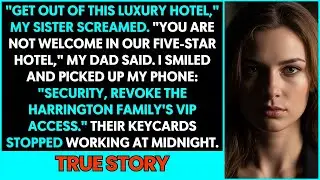 “Get out of this luxury hotel,” my sister screamed — then they insulted me and threw $500 at my face
