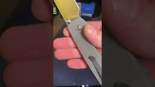 Vosteed Raccoon plunge lock with gray G10. Only footage of the gray G10 version on YT!  #Vosteed